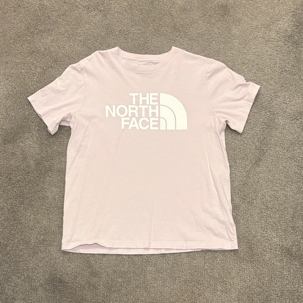The North Face Light Purple Tee with White Logo